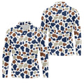 Cow Print Pattern Golf Polo Shirt, Fun Golf Shirts For Men, Polo Shirts For Men, Golfing Apparel