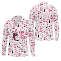 Pink Swing Swear Drink Repeat Par Then Bar Flamingo Golf Shirt, Fun Golf Shirts For Men, Polo For Men