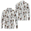 Funny Sasquatch Tropical Golf Shirts, Men's Funny Golf Shirts, Golfing Apparel, Polo For Men