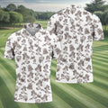Adorable Sea Otter Tropical Golf Shirts, Cute Golf Outfit, Polo Shirts For Men, Golf Gift For Men