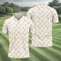 Chicken Rooster White Golf Tops For Men, Gift For Chicken Lover, Fun Golf Shirts For Men, Golfing Apparel