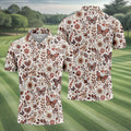 Spring Butterfly Golf Tops For Men, Retro Golf Shirt, Polo Shirts For Men, Golfing Apparel