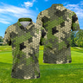 Camo Golf Shirt, Mens Golf Polo Shirts, Unique Gift For Golfer, Men Sweatshirt, Golfing Apparel