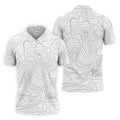 White Topo Mens Golf Polo Shirts, Mens White Polo, Golf Gift For Men, Golfing Apparel
