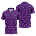 Pineapple Grenade Purple Golf Tops For Men, Men Polo, Golf Gift For Men, Golfing Apparel