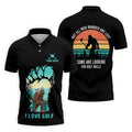 Not All Who Wander Are Lost Bigfoot Custom Golf Shirt, Polo Shirts For Men, Golfing Apparel