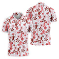 Sasquatch Golf Shirt, Mens Floral Shirt, Hawaiian Golf Shirts, Long Sleeve Polo