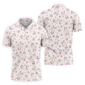 Silly Goose Seamless Pattern Pink Golf Shirt, Cute Golf Outfit, Golf Gift For Men, Golfing Apparel