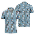 Bigfoot Silhouette Pattern Fun Golf Shirts For Men, Unique Gift For Golfer, Men's Golf Polo