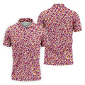 Pink Leopard Golf Tops For Men, Golf Gift For Men, Golf Shirts For Men, Golfing Apparel