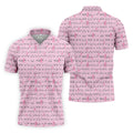 Breast Cancer Golf Shirt, Pink Golf Shirt Men, Fun Golf Shirts For Men, Cute Golf Shirt, Fun Golf Shirt