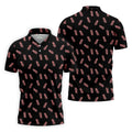 Pineapple Grenade Black And Pink Golf Tops For Men, Men Polo, Golf Gift For Men