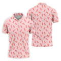 Pineapple Grenade Pink Golf Tops For Men, Men Polo, Golf Gift For Men, Golfing Apparel