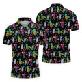Pineapple Cocktail Tropical Golf Shirts, Hawaiian Golf Polo, Golf Gift For Men, Golf Shirts For Men