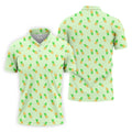 Pineapple Grenade Light Green Golf Tops For Men, Men Polo, Golf Gift For Men, Golfing Apparel