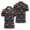 Funny Rooster Black Golf Polo Shirt, Fun Golf Shirts For Men, Gift For Chicken Lover, Golfing Apparel