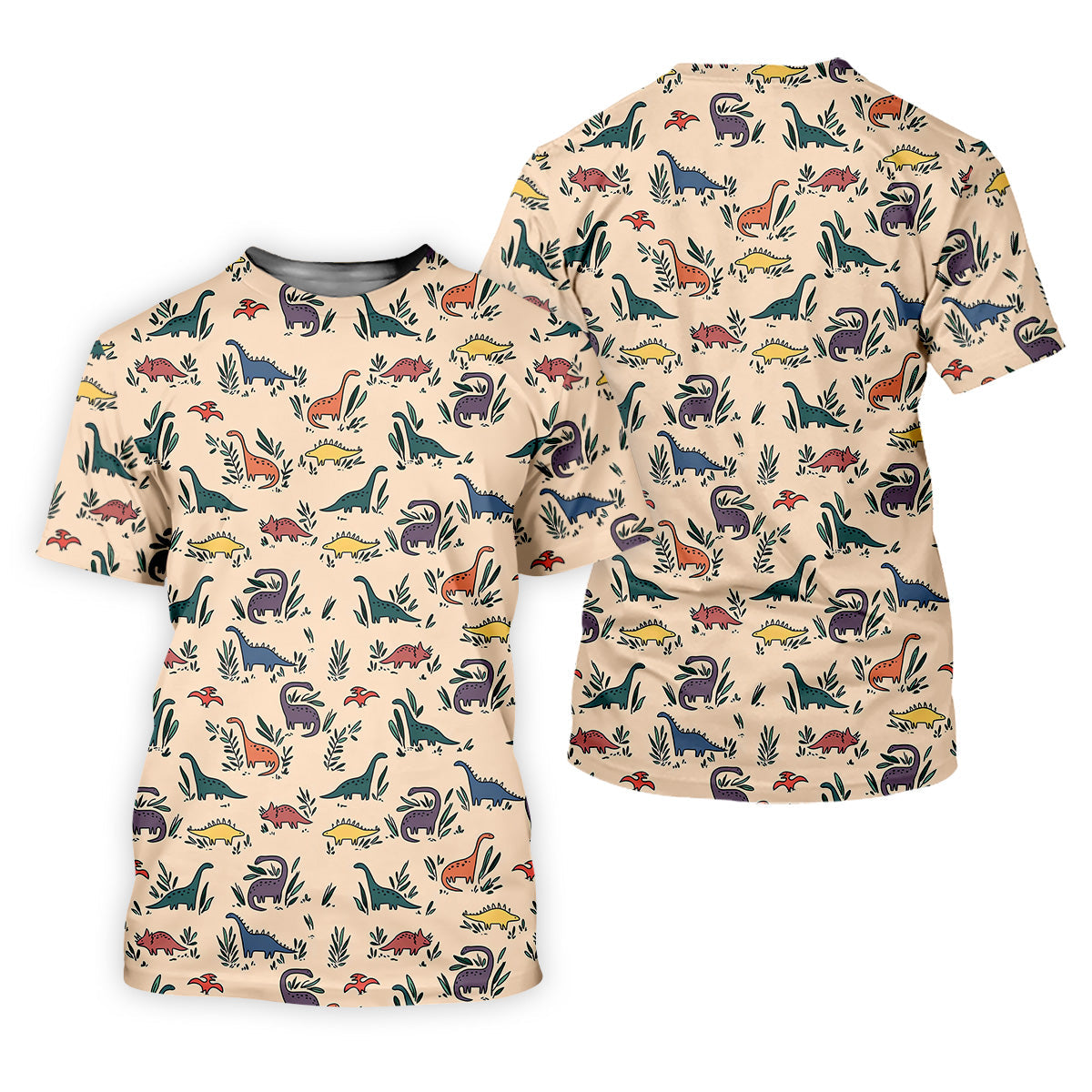 Dinosaur Polo Shirt, Seamless Pattern Womens Golf Shirts, Ladies Golf Shirts, Golfing Apparel