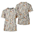 Foliage Floral Golf Tops For Men, Gifts For Golf Lovers, Polo Shirts For Men, Golfing Apparel