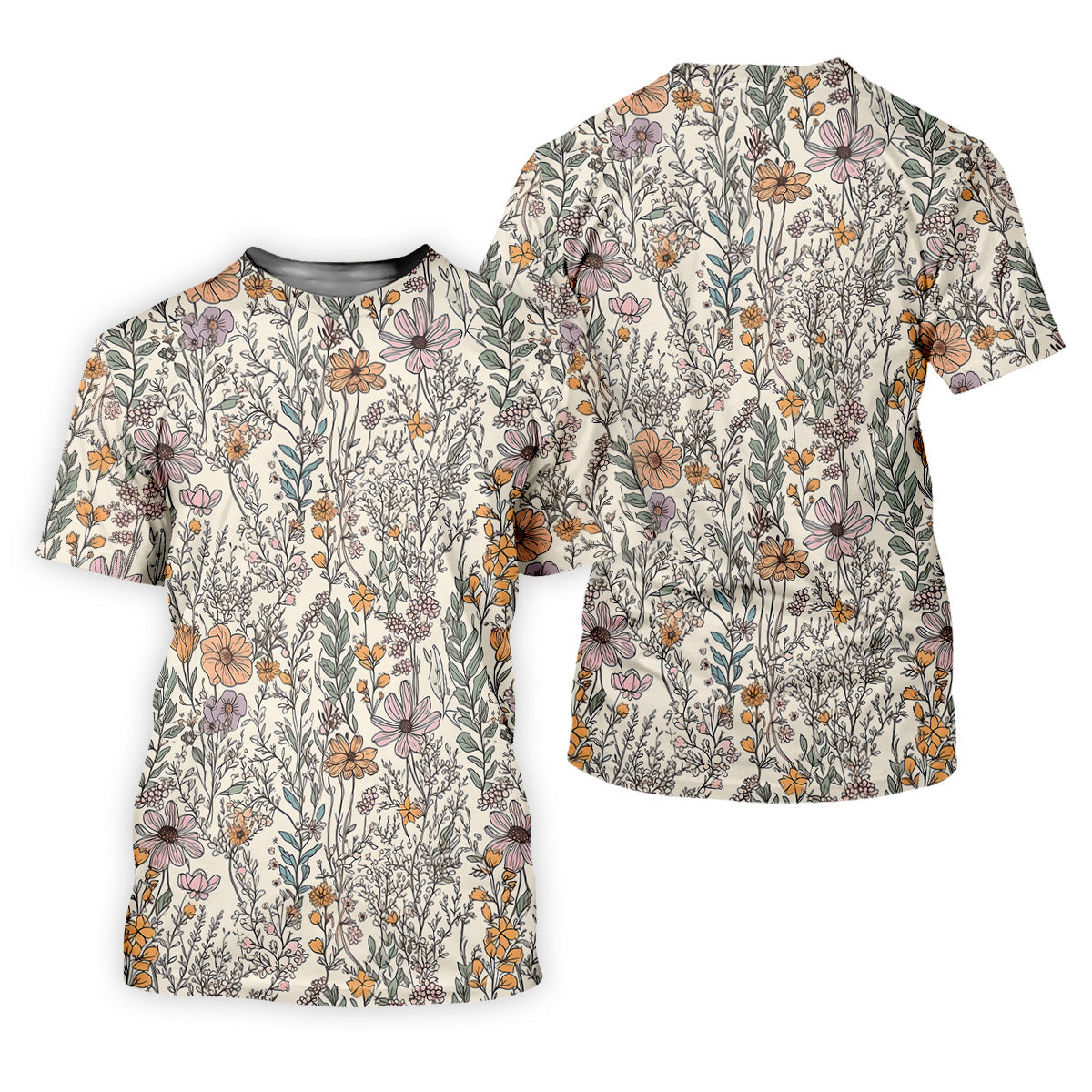 Foliage Floral Golf Tops For Men, Gifts For Golf Lovers, Polo Shirts For Men, Golfing Apparel
