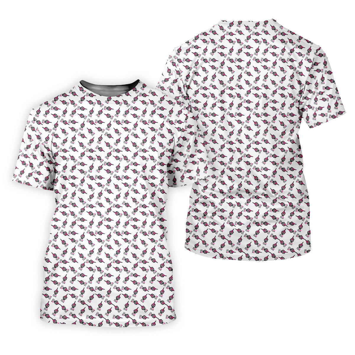 Middle Finger Breast Cancer Golf Shirt, Ladies Golf Polo Tops, Funny Women Golf Shirt, Ladies Golf Shirts