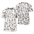 Adorable Sea Otter Tropical Golf Shirts, Cute Golf Outfit, Polo Shirts For Men, Golf Gift For Men