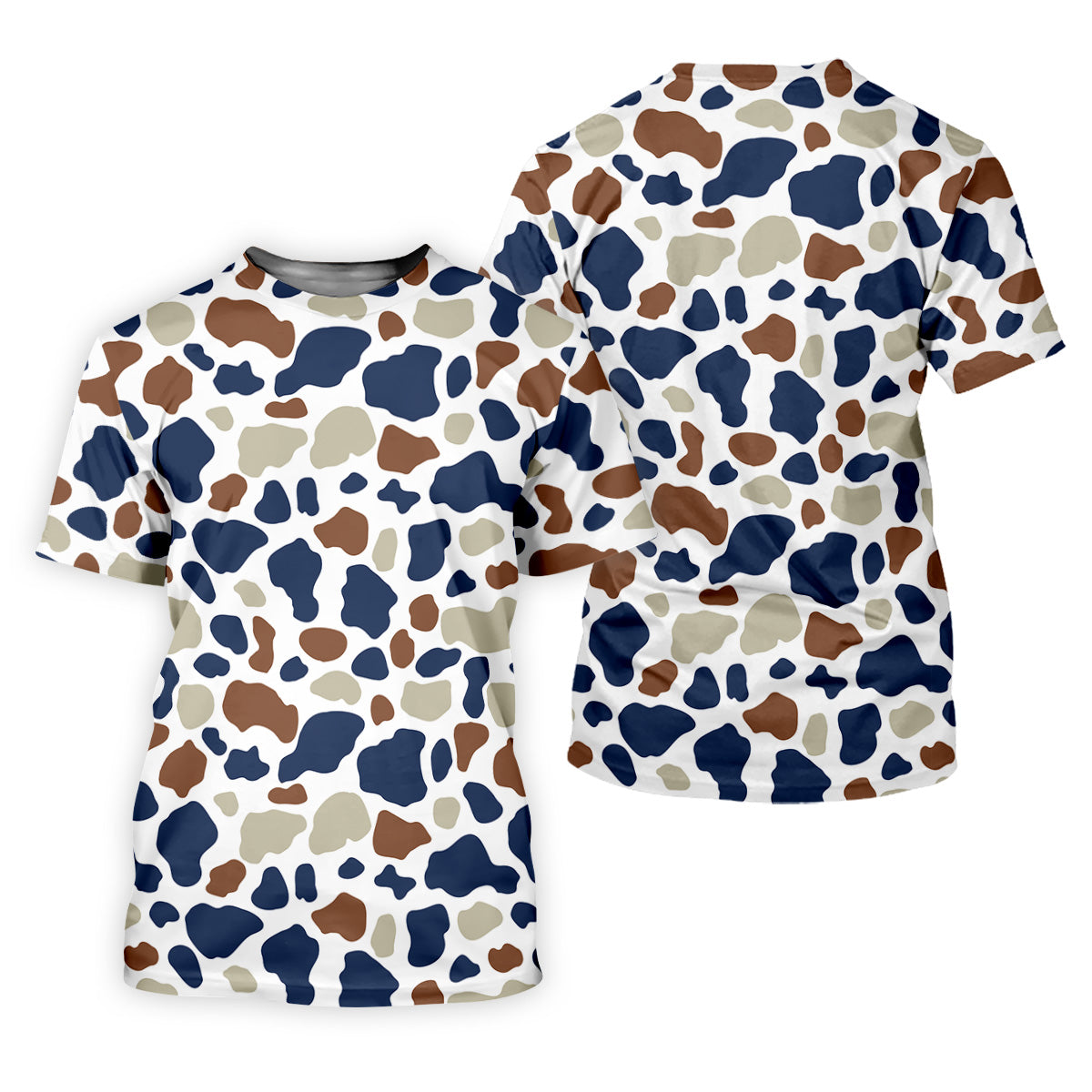 Cow Print Pattern Golf Polo Shirt, Fun Women's Golf Shirts, Ladies Golf Polos, Golfing Apparel