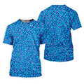 Blue Leopard Women Golf Top, Cool Golf Gift, Ladies Golf Shirts, Golfing Apparel