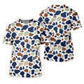 Cow Print Pattern Golf Polo Shirt, Fun Golf Shirts For Men, Polo Shirts For Men, Golfing Apparel