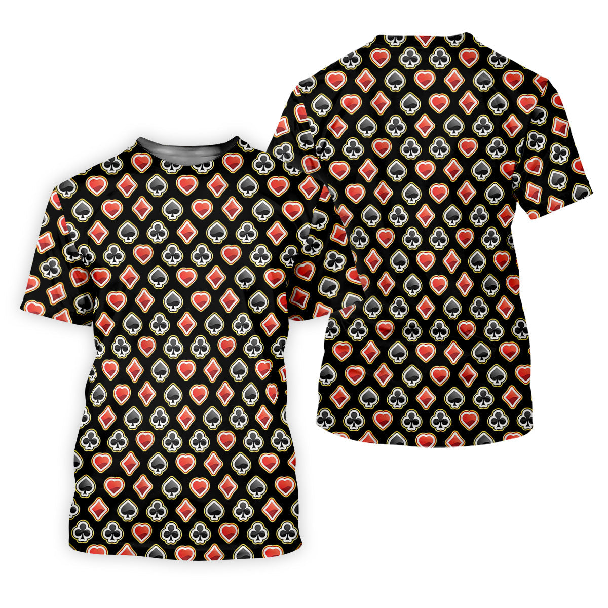 Playing Card Poker Golf Shirt, Fun Golf Shirts For Men, Polo Shirts For Men, Golfing Apparel