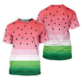 Watermelon Summer Mens Golf Polo Shirts, Pink Golf Shirt, Unique Gift For Golfer, Golfing Apparel