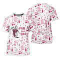 Swing Swear Drink Repeat Par Then Bar Flamingo Golf Shirt, Women's Golf Tops, Golf Shirt For Women