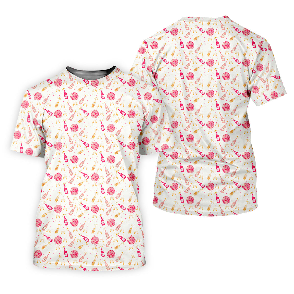 Champagne Pink Fun Womens Golf Shirts, Bachelorette Shirts, Ladies Golf Shirts, Cool Golf Gifts