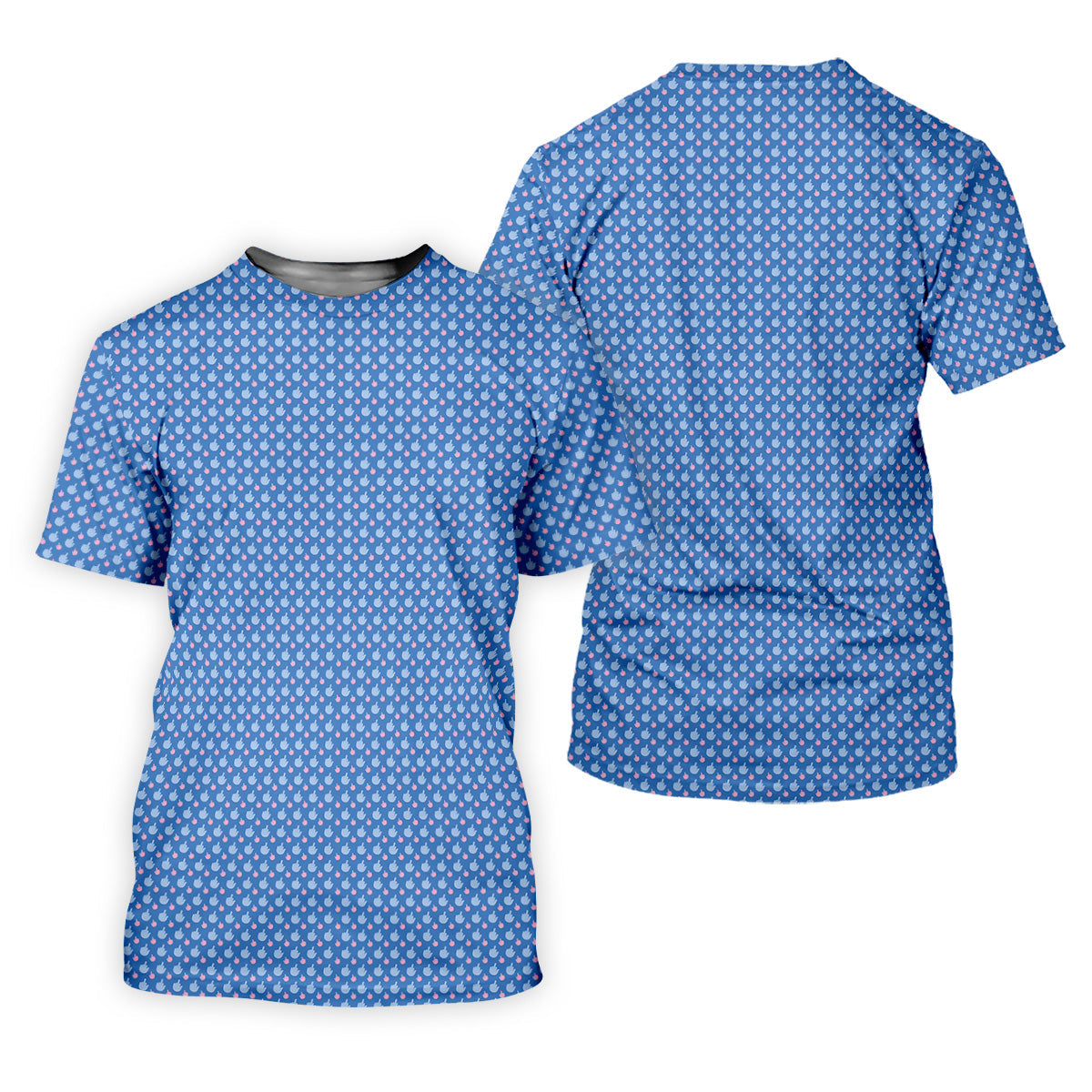 Dirty Finger Blue And Pink Fun Golf Shirts For Men, Cool Golf Gift, Golfing Apparel, Polo For Men