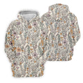 Foliage Floral Golf Tops For Men, Gifts For Golf Lovers, Polo Shirts For Men, Golfing Apparel