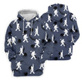 Funny Navy Bigfoot Golf Shirt, Golf Shirt For Women, Ladies Sleeveless Polo, Ladies Golf Shirts