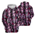 Purple And Black Tropical Golf Shirts, Golf Tops For Men, Polo Shirts For Men, Golfing Apparel