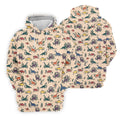 Dinosaur Hawaiian Shirt, Seamless Pattern Golf Tops For Men, Golf Polo Shirt, Golfing Apparel