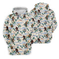 Funny Sasquatch Tropical Golf Shirts, Funny Golf Shirts Women, Ladies Golf Shirts, Golfing Apparel