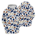 Cow Print Pattern Golf Polo Shirt, Fun Golf Shirts For Men, Polo Shirts For Men, Golfing Apparel