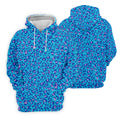 Blue Leopard Golf Tops For Men, Men Polo, Golf Gift For Men, Golfing Apparel
