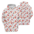 Floral Golf Shirt With Funny Flamingo, Womens Sleeveless Polo, Cute Golf Outfit, Pink Ladies Shirt