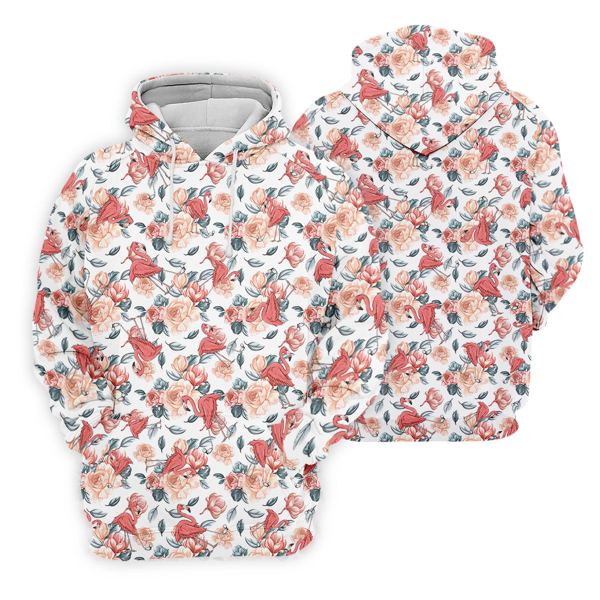 Floral Golf Shirt With Funny Flamingo, Womens Sleeveless Polo, Cute Golf Outfit, Pink Ladies Shirt