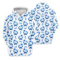The Blue Crab Tropical Golf Shirts, Golf Gift For Men, Golf Shirts For Men, Golfing Apparel