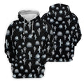 Desert Cactus Black And White Golf Tops For Men, Golf Gift For Men, Golf Shirts For Men