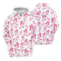 White And Pink Flamingo Tropical Women's Golf Shirts, Ladies Sleeveless Polo, Ladies Golf Shirts