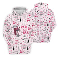 Pink Swing Swear Drink Repeat Par Then Bar Flamingo Golf Shirt, Fun Golf Shirts For Men, Polo For Men