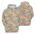 Chicken Rooster Colorful Checkered Golf Tops For Men, Gift For Chicken Lover, Golfing Apparel