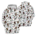 Funny Sasquatch Tropical Golf Shirts, Ladies Golf Shirts, Golfing Apparel, Women's Polo Shirt