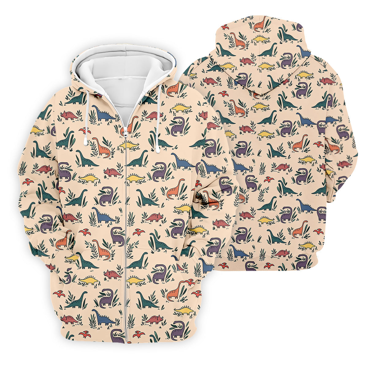 Dinosaur Hawaiian Shirt, Seamless Pattern Golf Tops For Men, Golf Polo Shirt, Golfing Apparel