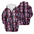Purple And Black Tropical Golf Shirts, Golf Tops For Men, Polo Shirts For Men, Golfing Apparel